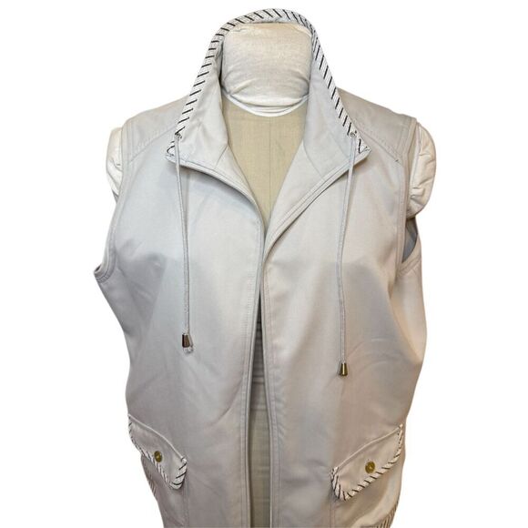 Allison Daley Full Zip Women’s Vest Sz. 16 Khaki Outdoors Golf - Picture 4 of 13